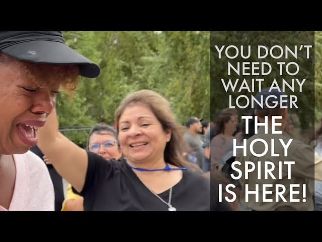 YOU DON’T NEED TO WAIT ANY LONGER – THE HOLY SPIRIT IS HERE! – A CLIP FROM OUR BAPTISM YESTERDAY🙏
