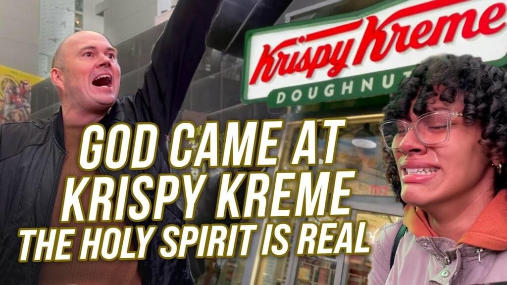 GOD CAME AT KRISPY KREME – THE HOLY SPIRIT IS REAL! – SEE THIS POWERFUL VIDEO!